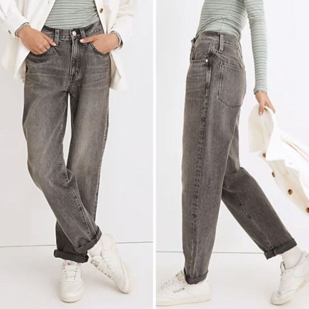 NEW Madewell The Slouchy Boyjean in Glennbay Wash,‎ 32